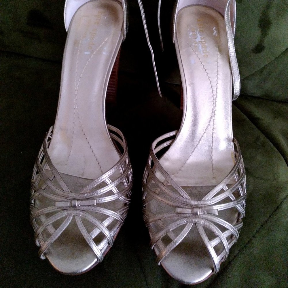Kate Spade New York Gold Heels